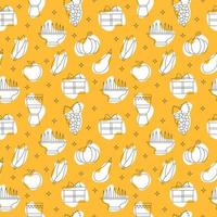 Happy Kwanzaa Holiday African Seamless Pattern Design with Festival Style Element on Template Hand Drawn Cartoon Flat Illustration vector
