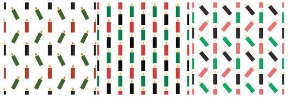 Happy Kwanzaa Holiday African Seamless Pattern 库存矢量图（免版税