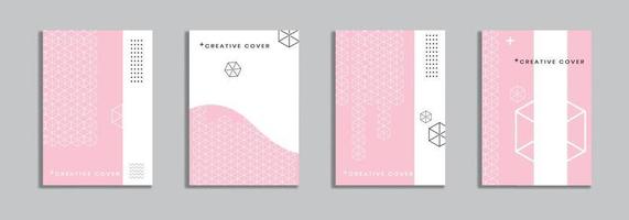 Cover design with memphis style. background of geometric shapes. minimal pattern. Can be used for banners, placards, posters, leaflets, etc. Vector template