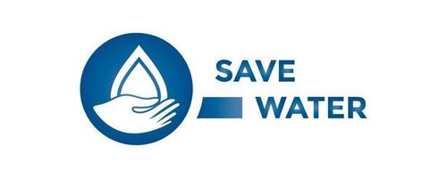 Water saving icon. water drop sign. vector illustration elements