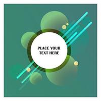 Abstract line background with green background vector