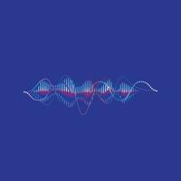 Sound waves vector illustration