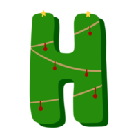 Natale alfabeto lettera png