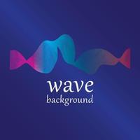 Wave line vector color background