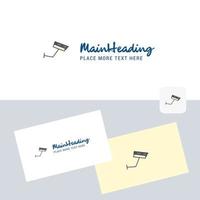 CCTV vector logotype with business card template Elegant corporate identity Vector