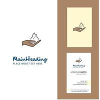 Shaving foam Creative Logo and business card vertical Design Vector