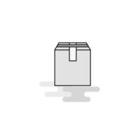 base de datos web icono línea plana llena gris icono vector