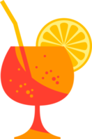 cocktail lumineux. illustration png