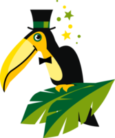 Brazilian toucan. Illustration png