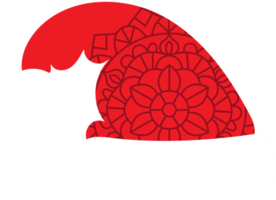 rosso cappello con un' Natale modello Santa claus. png