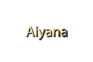 AIYANA 3D  MOCKUP NAME png