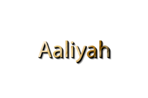 maqueta nombre aaliyah png