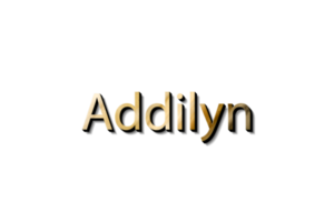 maquete de texto 3d addilyn png