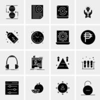 16 Universal Business Icons Vector Creative Icon Illustration to use in web and Mobile Related project