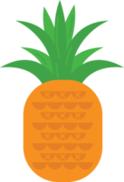 Hand drawn style drawing pineapple png