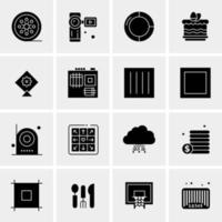 16 Universal Business Icons Vector Creative Icon Illustration to use in web and Mobile Related project