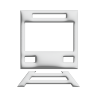 design 3d de ícone de bonde para apresentação de aplicativo e site png