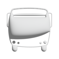 bus tour icon 3d design for application and website presentation png