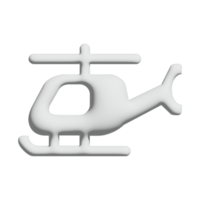 Helikopter-Symbol 3D-Design für Anwendungs- und Website-Präsentation png