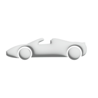 car icon 3d design for application and website presentation png