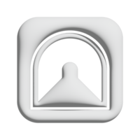 tunnel icon 3d design for application and website presentation png