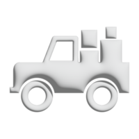 design 3d de ícone de vagão de carga para apresentação de aplicativo e site png