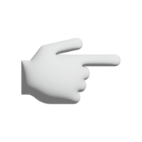 hand right icon 3d design for application and website presentation png