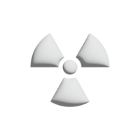 radiation area icon 3d design for application and website presentation png