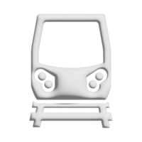 tram icon 3d design for application and website presentation png