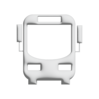 bus icon 3d design for application and website presentation png