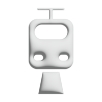 tram icon 3d design for application and website presentation png