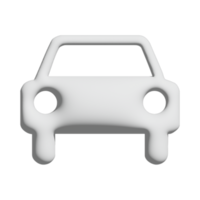 car icon 3d design for application and website presentation png