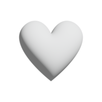 hart icoon 3d ontwerp voor toepassing en website presentatie png