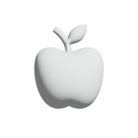 icône de pomme conception 3d pour la présentation de l'application et du site Web png