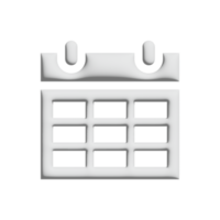 kalender ikon 3d design för Ansökan och hemsida presentation png