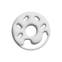 Doughnut icon 3d design for application and website presentation png