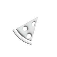 Pizza-Symbol 3D-Design für Anwendungs- und Website-Präsentation png