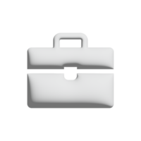 ícone de bolsa de documentos design 3d para apresentação de aplicativo e site png