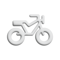 design 3d de ícone de bicicleta para apresentação de aplicativo e site png