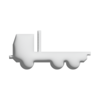 LKW-Symbol 3D-Design für Anwendungs- und Website-Präsentation png