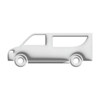 van icon 3d design for application and website presentation png