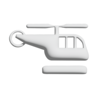 Helikopter-Symbol 3D-Design für Anwendungs- und Website-Präsentation png