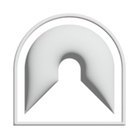 tunnel icon 3d design for application and website presentation png