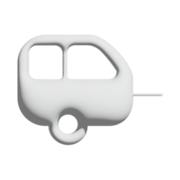 conception 3d de l'icône de la caravane pour la présentation de l'application et du site Web png