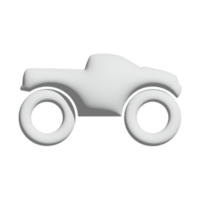 Monstertruck-Symbol 3D-Design für Anwendungs- und Website-Präsentation png