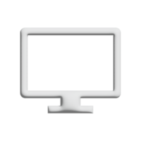 schermo icona 3d design per applicazione e sito web presentazione png