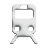 Tram-Symbol 3D-Design für Anwendungs- und Website-Präsentation png