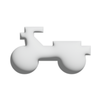 design 3d de ícone de bicicleta para apresentação de aplicativo e site png