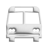 bus icon 3d design for application and website presentation png