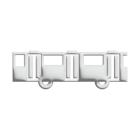 Bus-Symbol 3D-Design für Anwendungs- und Website-Präsentation png